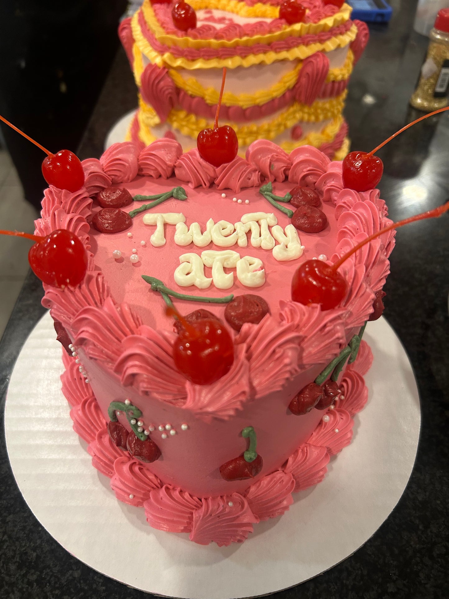 Vintage Heart Cake