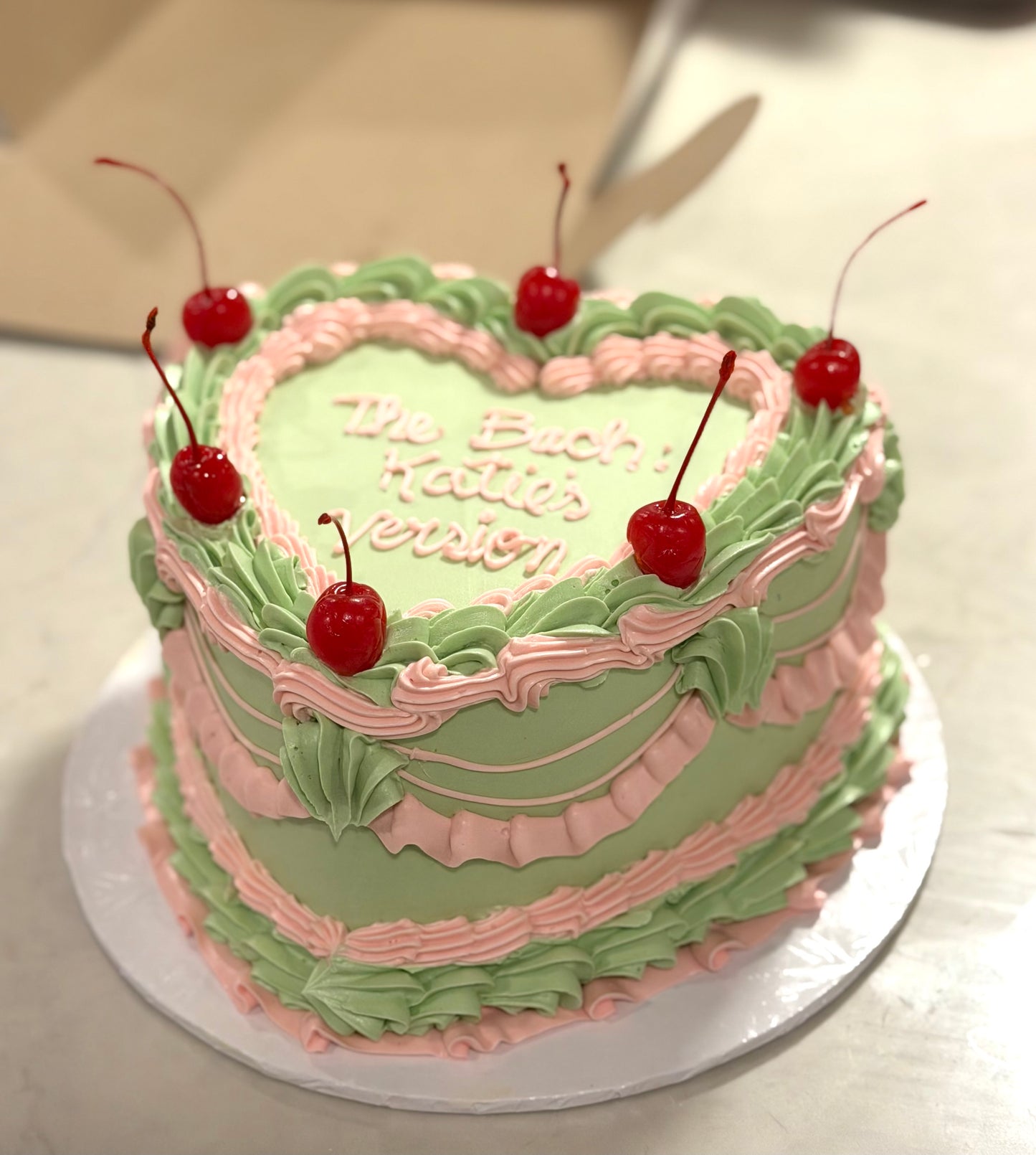 Vintage Heart Cake