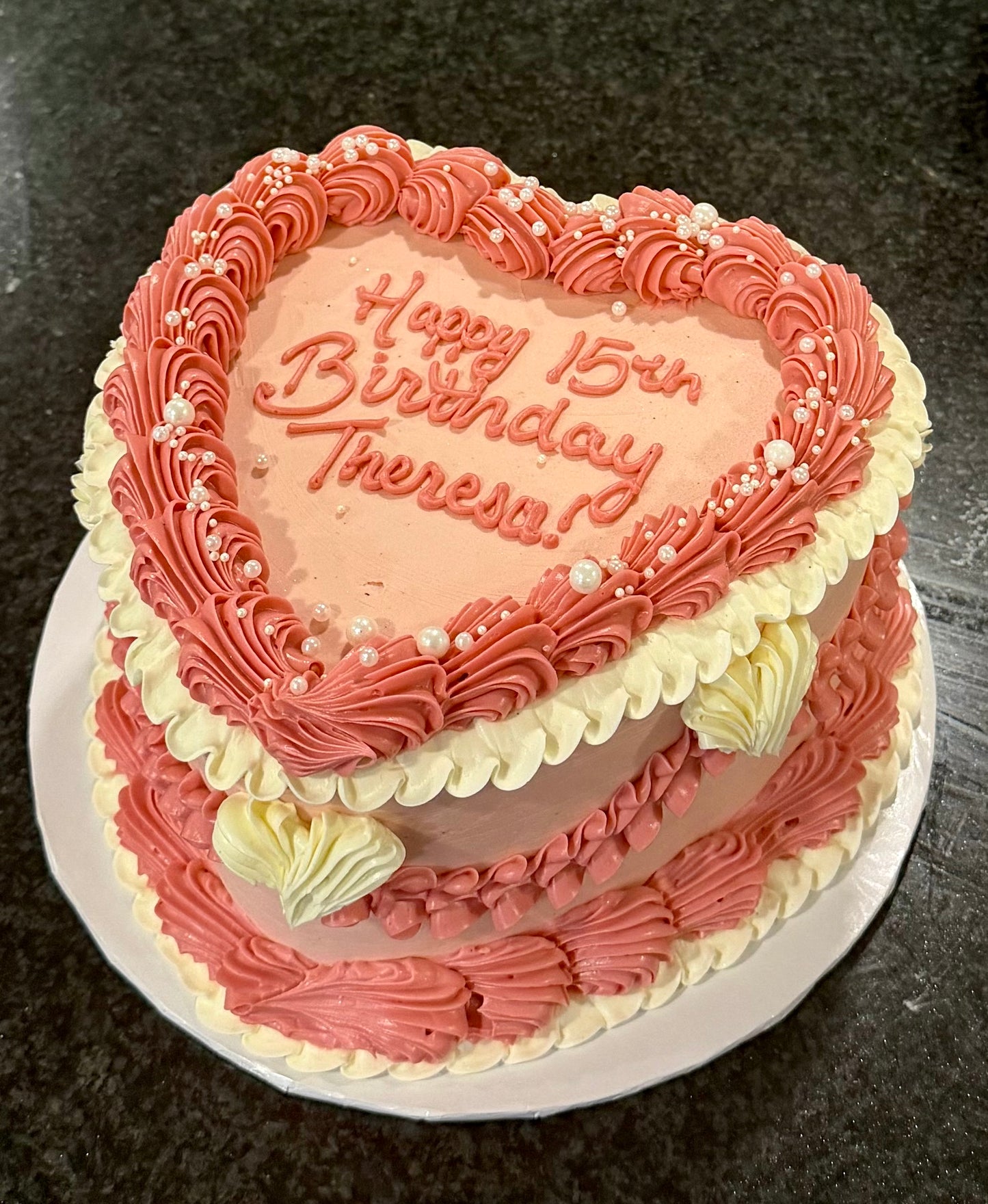 Vintage Heart Cake