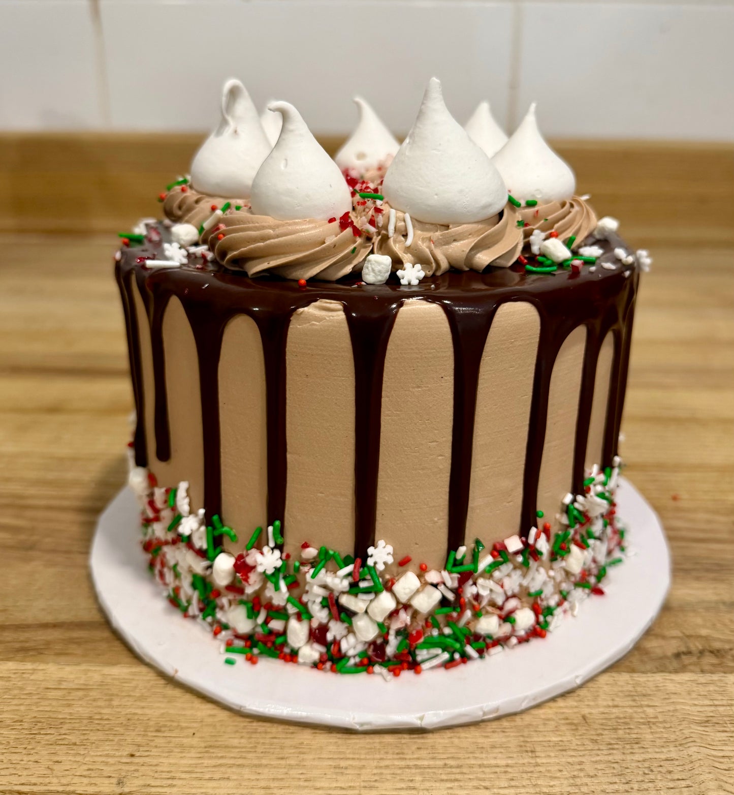 Peppermint Hot Chocolate Cake