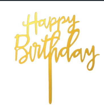 Happy Birthday Cake Topper